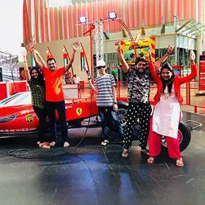 Roaming routes recent trippers in Abu Dhabi Ferrari world